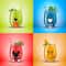 JoyJolt® Disney® Squad 15oz. Mickey Mouse & Pals Looking Backwards Stemless Wine Glasses, 4ct.